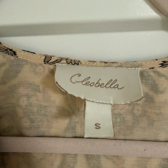 Cleobella Beige Floral Long Sleeve Dress - Picture 3 of 4